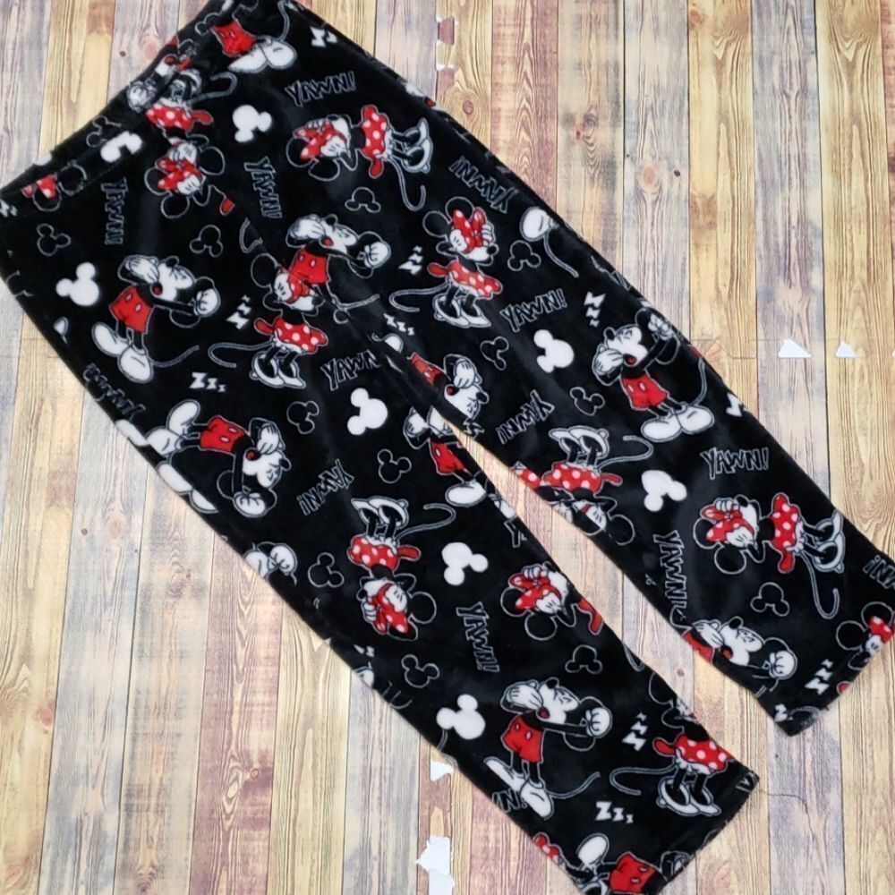 DISNEY WOMENS MICKEY MINNIE SLEEP PANT SIZE M 8-10